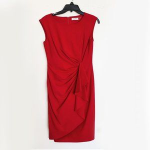 NWT Calvin Klein Red Dress Size 4